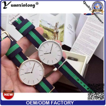 Yxl-100 2016 reloj de fábrica de acero inoxidable colorido Nato reloj de pulsera de nylon Nailon Drees Lady Casual Men Watches